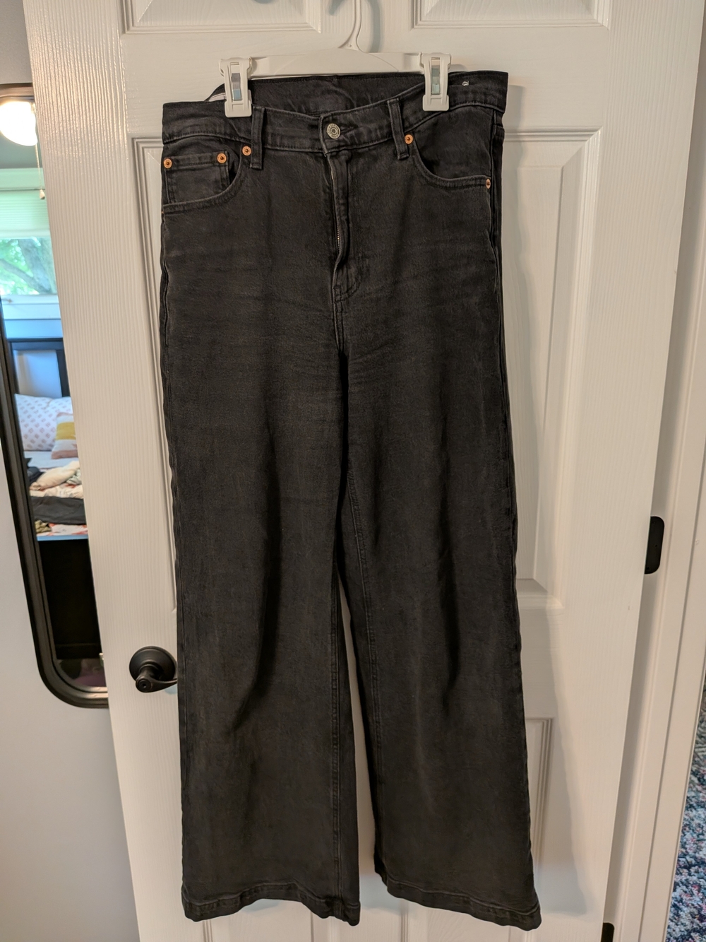 GAP High Rise Stride Black Jeans